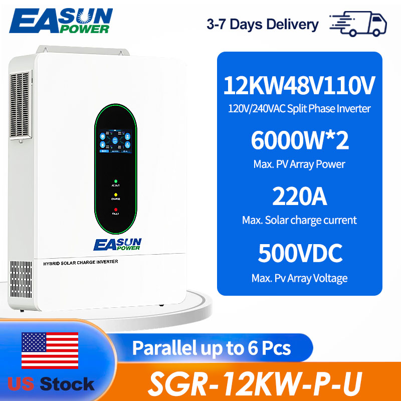 Grid Tie Inverter Limiter 2000W - EASUN US 12KW 12000W Dwufazowy Inwerter